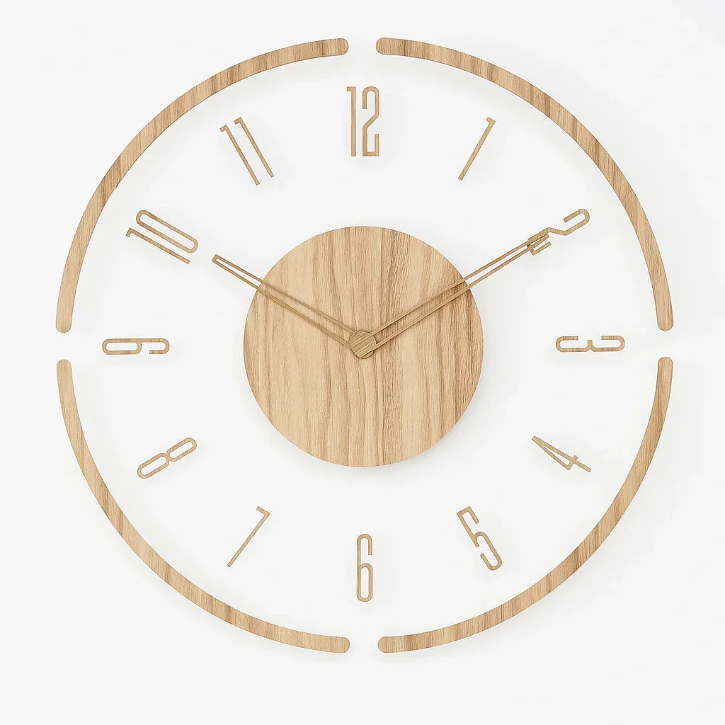 Wall Clock with Minimalist Design and Silent Movement