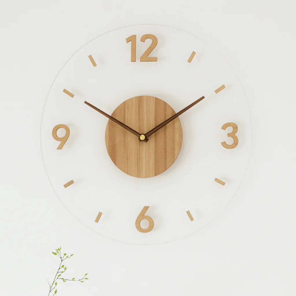 Wall Clock with Minimalist Design and Silent Movement
