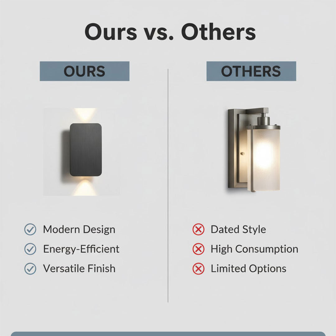 Wall Lamp with Modern Design and Rectangular Shape