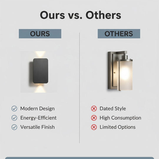 Wall Lamp with Modern Design and Rectangular Shape