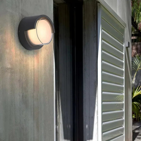 Wall Lamp with Motion Sensor and Outdoor Finish