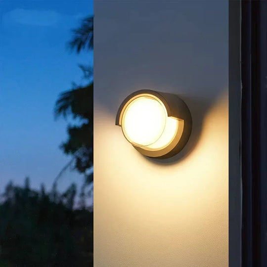 Wall Lamp with Motion Sensor and Outdoor Finish