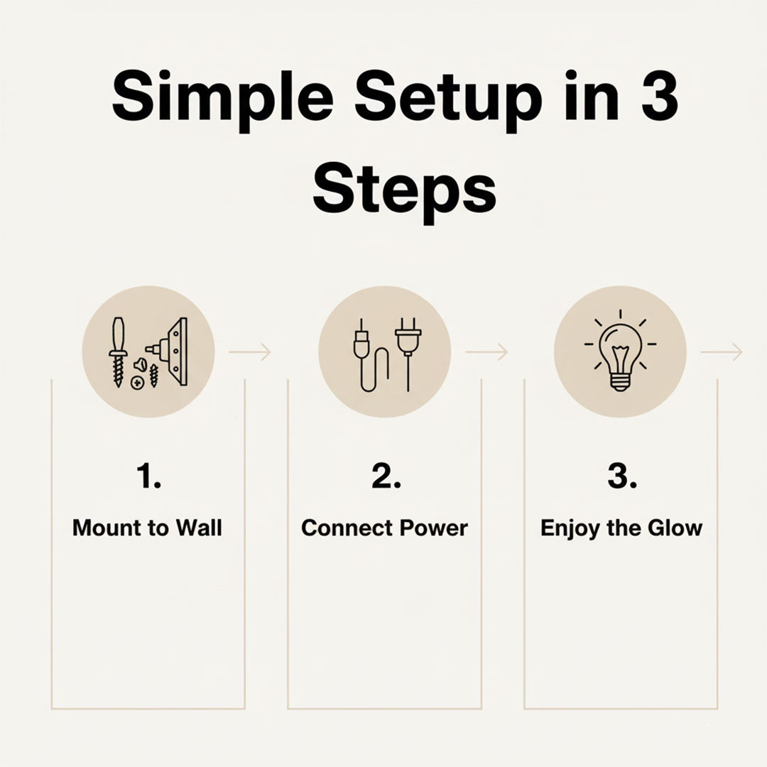 Wall Light with Pull Switch and Natural Wood Finish