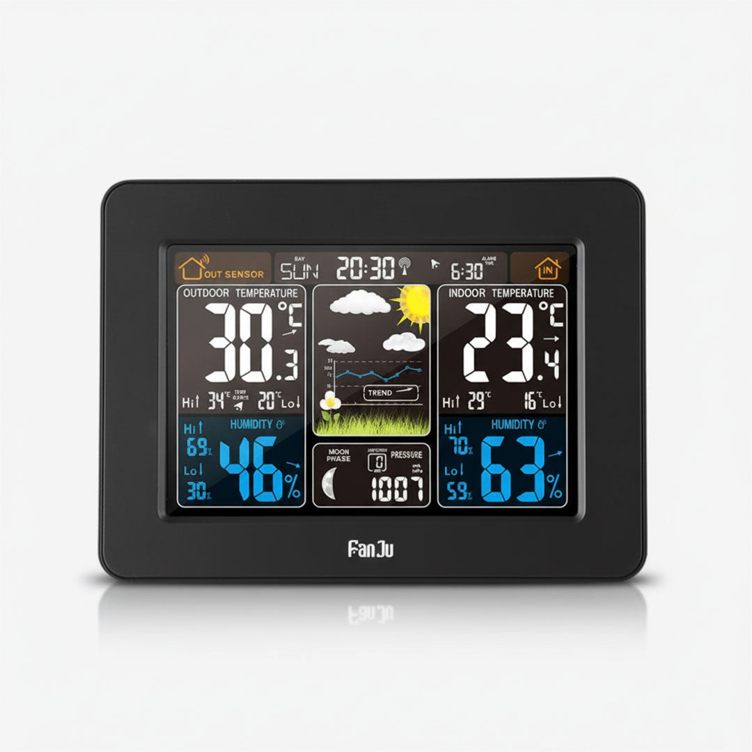 Weather Station with Wireless Display and Indoor/Outdoor Sensors