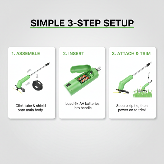 Weed Trimmer with Cordless Design and Mini Size